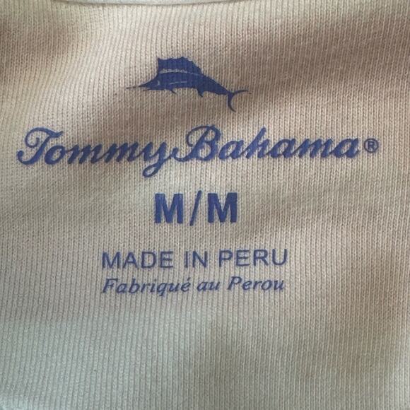 Tommy Bahama Size Medium Pink Striped Thera 1/4 Zip Long Sleeve Dress Cover Up - Picture 5 of 6